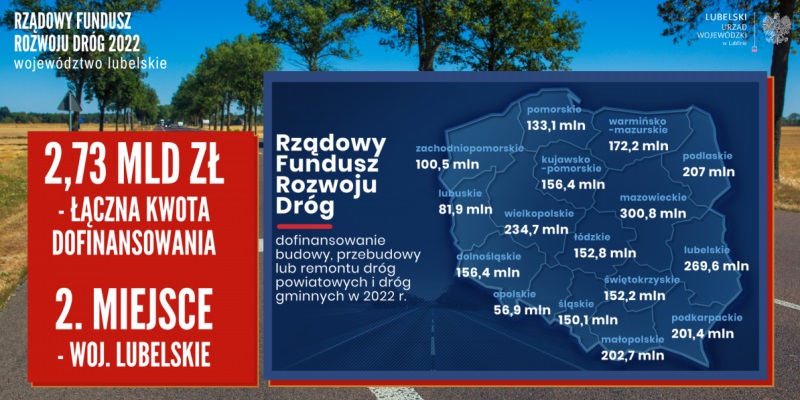 mapa Polski na tle drogi
